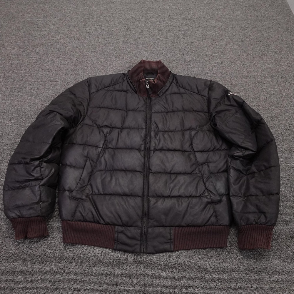 Vintage Polo Ralph Lauren Jacket Mens‎ Large Brown Down Puffer Bomber 90s Y2K